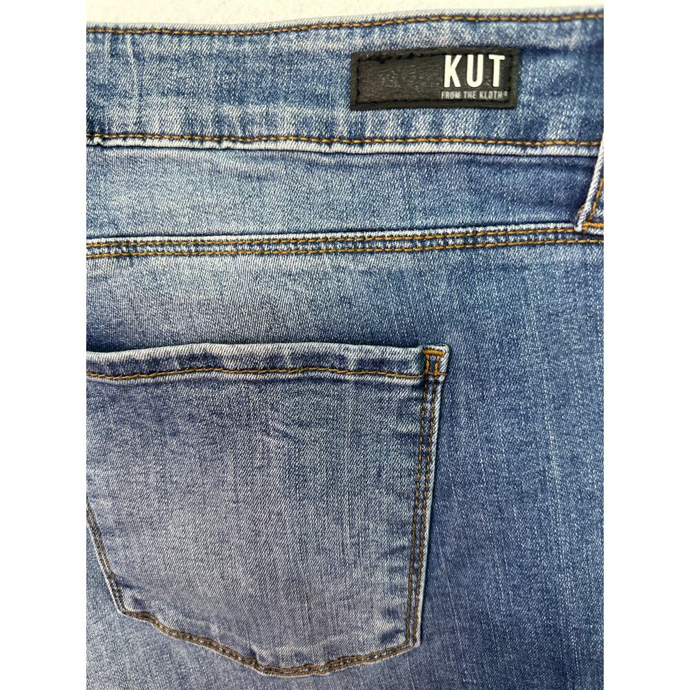 Kut from the Kloth Ana High Rise Fab Ab Flare Jeans Medium Wash Size 18 - Picture 9 of 15